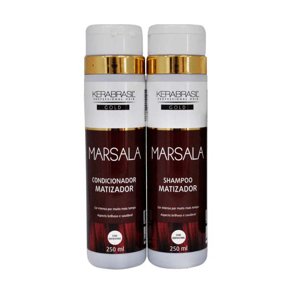 KIT SHAMPOO E CONDICIONADOR MATIZADOR MARSALA 250ML