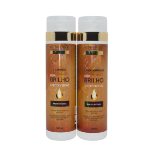 KIT SHAMPOO (300ML) E CONDICIONADOR (270ML) KERABRILHO