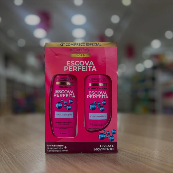 KIT SHAMPOO (230ML) E CONDICIONADOR (190ML) ESCOVA PERFEITA - Image 2