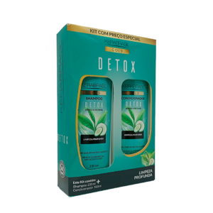 KIT SHAMPOO (230ML) E CONDICIONADOR (190ML) DETOX